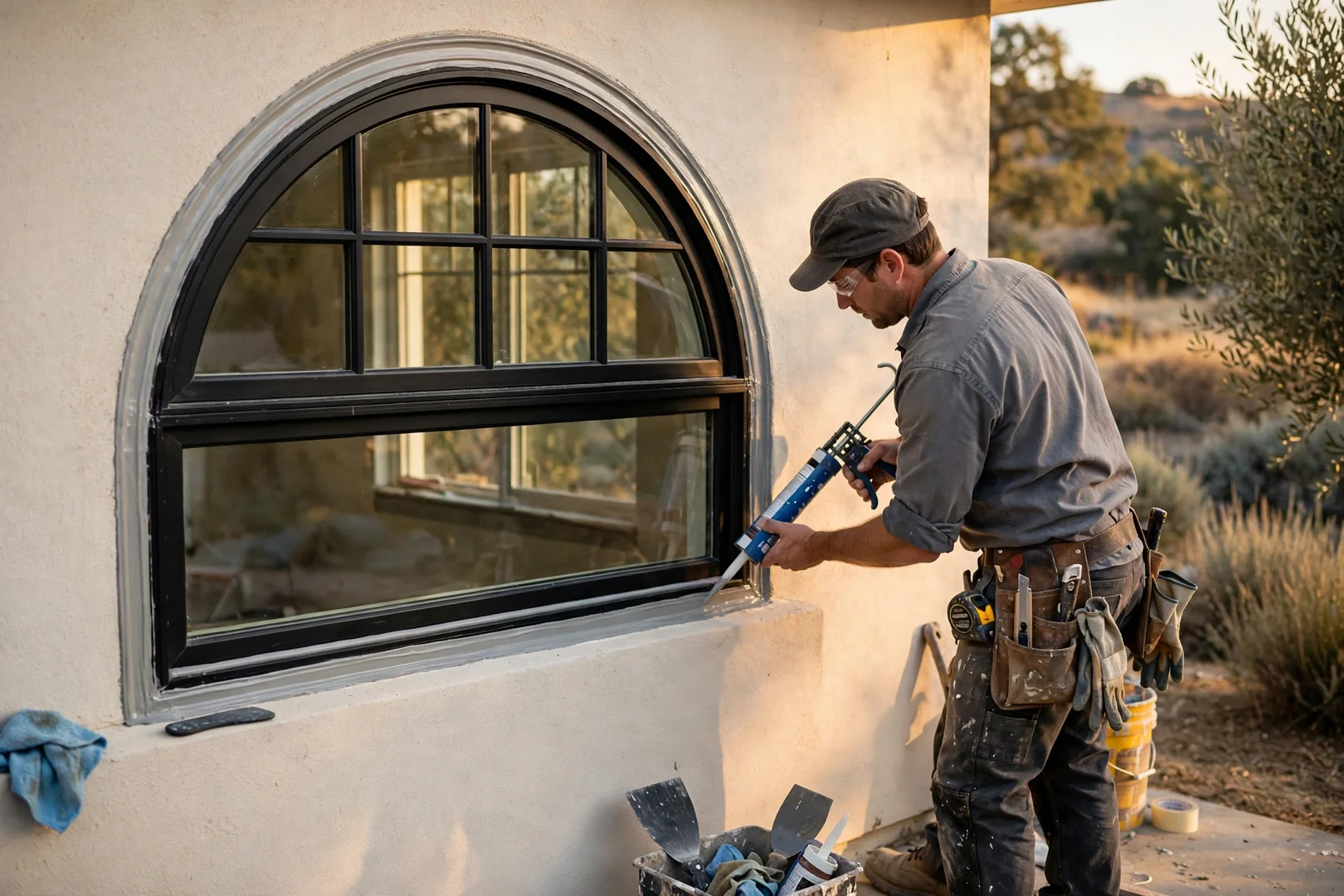 Arched Window Custom Fit and Seal