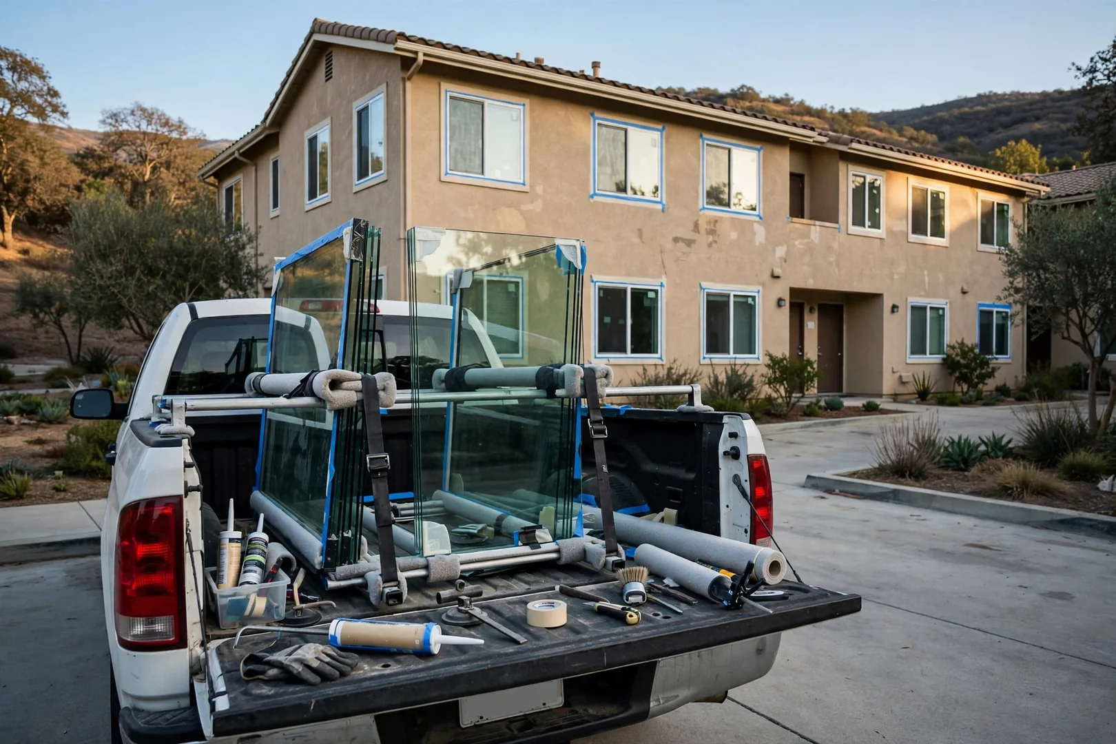 Multi-Unit Window Glass Repairs, Thousand Oaks Rental Property