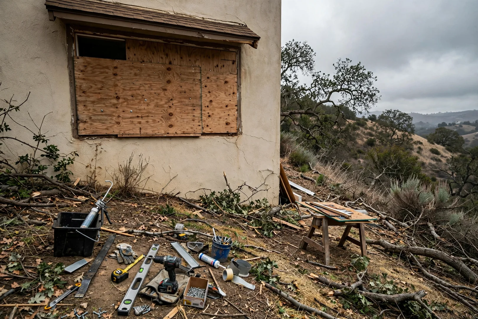 Storm-Damaged Window Repairs After Wind Event