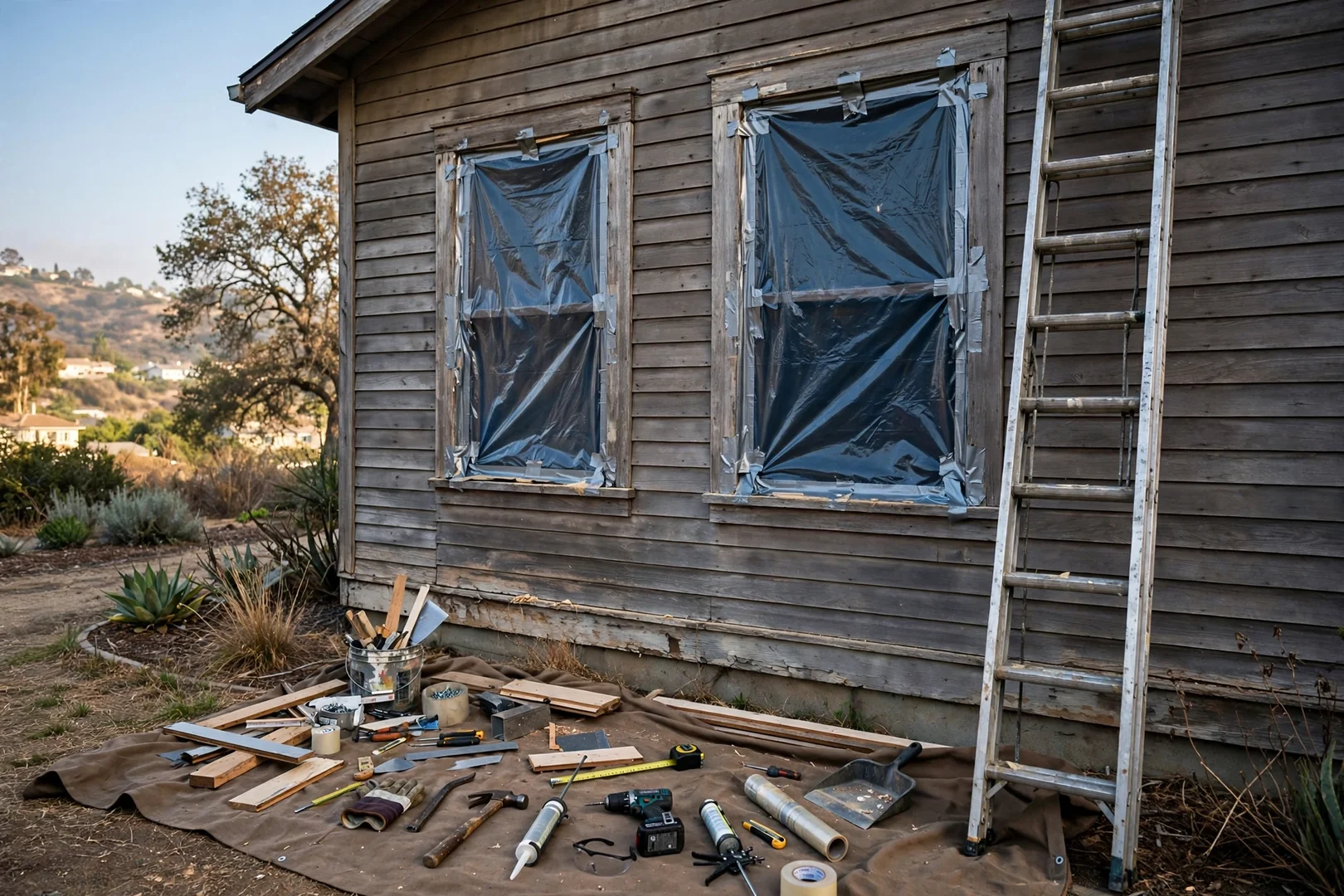 Older Neighborhood Wood Window Restoration Swap